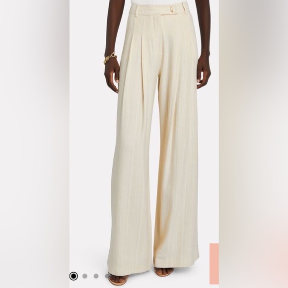 Anna Quan Wide Legs Plated Pants Size 6 - Picture 3 of 6